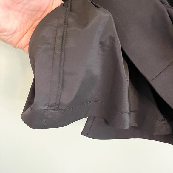 CARLISLE Dress Womens 6 Black Sheath Short Sleeve Full Zip Pockets Knee Length - Picture 5 of 10